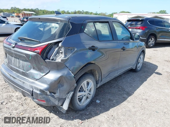2023 Nissan Kicks S with VIN 3N1CP5BV7PL500767, listed as a IAAI auction lot 41912515 with 23,119 mi miles. Bid and sale history available at carsss.com. Image 4.