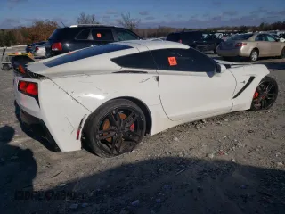 2017 Chevrolet Corvette Z51 1LT with VIN 1G1YH2D70H5103344, listed as a Copart auction lot 84568344 with 0 mi miles and Salvage Title. Bid and sale history available at carsss.com. Image 3.