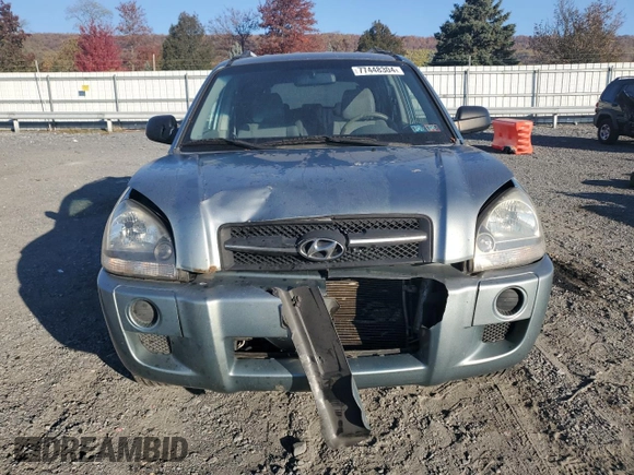 2008 Hyundai Tucson GLS with VIN KM8JM12B38U711611, listed as a Copart auction lot 77448304 with 225,622 mi miles and Salvage Title. Bid and sale history available at carsss.com. Image 5.