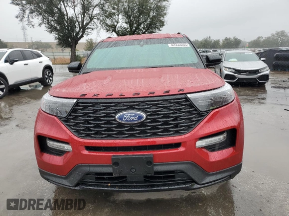 2023 Ford Explorer ST-Line with VIN 1FMSK7KH1PGB70928, listed as a Copart auction lot 42332265 with 16,971 mi miles and Salvage Title. Bid and sale history available at carsss.com. Image 5.