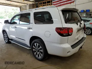 2019 Toyota Sequoia Limited with VIN 5TDJY5G14KS169284, listed as a Copart auction lot 59687854 with 81,162 mi miles and Salvage Title. Bid and sale history available at carsss.com. Image 2.