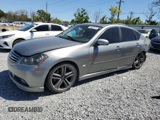 2006 Infiniti M45 Sport with VIN JNKBY01E66M207214, listed as a Copart auction lot 49602975 with 180,120 mi miles and Salvage Title. Bid and sale history available at carsss.com. Image 1.