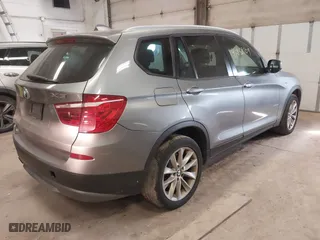 2013 BMW X3 xDrive28i with VIN 5UXWX9C51D0A25322, listed as a IAAI auction lot 41858109 with 204,145 mi miles. Bid and sale history available at carsss.com. Image 4.