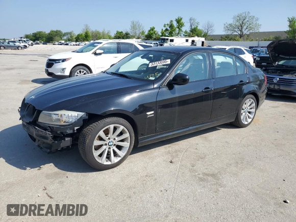 2011 BMW 3 Series 328i xDrive with VIN WBAPK7C59BA975051, listed as a Copart auction lot 53133695 with 111,711 mi miles and Salvage title. Bid and sale history available at DreamBid. Image 1.