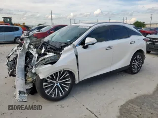 2024 Lexus RX 350 z VIN 2T2BAMBA8RC031319, wystawiony jako Copart lot #64581845 z przebiegiem Nie podano mil oraz Szkoda całkowita • Salvage title. Historia ofert i sprzedaży dostępna na DreamBid. Obrazek 1.
