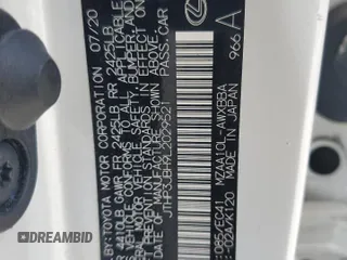 2020 Lexus UX 200 with VIN JTHP3JBH9L2029521, listed as a Copart auction lot 51378295 with 83,472 mi miles and Salvage title. Bid and sale history available at DreamBid. Image 13.