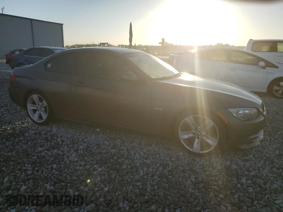 2011 BMW 3 Series 328i with VIN WBAKE3C58BE558183, listed as a Copart auction lot 46432805 with 107,705 mi miles and Salvage Title. Bid and sale history available at carsss.com. Image 4.
