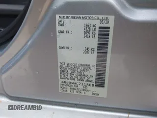 2019 Nissan Altima S with VIN 1N4BL4BV6KC211808, listed as a IAAI auction lot 41981312 with 96,362 mi miles and . Bid and sale history available at carsss.com. Image 9.