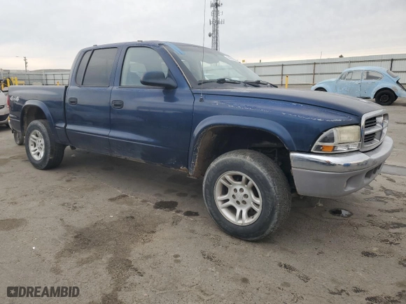 2003 Dodge Dakota SLT with VIN 1D7HG48N03S106629, listed as a Copart auction lot 84678894 with 249,003 mi miles and Salvage Title. Bid and sale history available at carsss.com. Image 4.