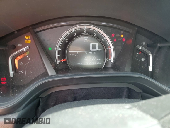 2018 Honda CR-V LX with VIN 5J6RW5H36JL003805, listed as a Copart auction lot 52679775 with 37,409 mi miles and Salvage Title. Bid and sale history available at carsss.com. Image 9.