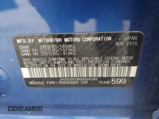 2016 Mitsubishi Lancer ES with VIN JA32U2FU6GU004395, listed as a Copart auction lot 80747644 with 144,400 mi miles and Salvage Title. Bid and sale history available at DreamBid. Image 12.