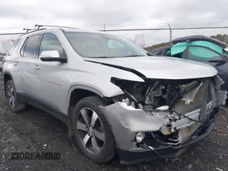 2021 Chevrolet Traverse LT Leather with VIN 1GNEVHKW3MJ185014, listed as a IAAI auction lot 41106794 with 81,226 mi miles. Bid and sale history available at carsss.com. Image 1.
