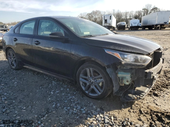 2021 Kia Forte GT-Line with VIN 3KPF34ADXME414197, listed as a Copart auction lot 42198285 with 85,063 mi miles and Salvage Title. Bid and sale history available at carsss.com. Image 4.