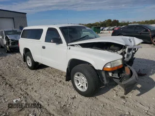 2003 Dodge Dakota with VIN 1D7FL16XX3S353971, listed as a Copart auction lot 77018554 with 0 mi miles and Salvage Title. Bid and sale history available at carsss.com. Image 4.