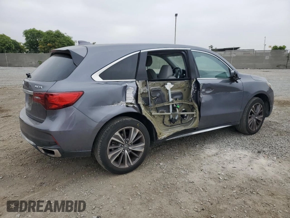 2017 Acura MDX Technology with VIN 5FRYD3H57HB004261, listed as a Copart auction lot 61956755 with 73,600 mi miles and Salvage title. Bid and sale history available at DreamBid. Image 3.