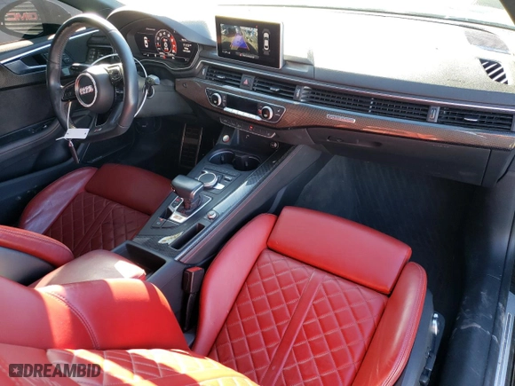 2019 Audi S5 Coupe Premium Plus with VIN WAUP4AF52KA063235, listed as a Copart auction lot 43152885 with 44,502 mi miles and Clean Title. Bid and sale history available at carsss.com. Image 8.