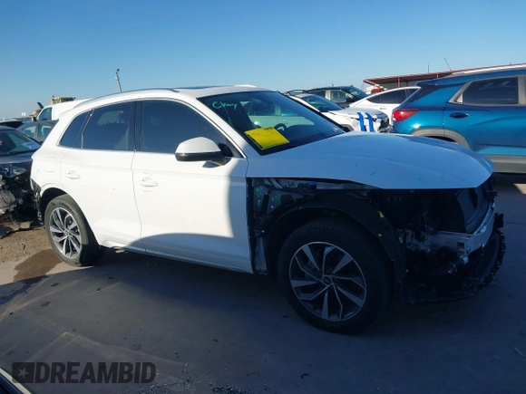 2022 Audi Q5 S line Premium Plus with VIN WA1EAAFY7N2116498, listed as a IAAI auction lot 42077807 with 24,996 mi miles and . Bid and sale history available at DreamBid. Image 14.