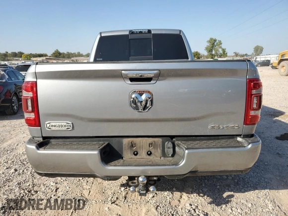 2021 Ram 2500 Longhorn with VIN 3C6UR5PLXMG576496, listed as a Copart auction lot 76097194 with 115,712 mi miles and Salvage title. Bid and sale history available at DreamBid. Image 6.