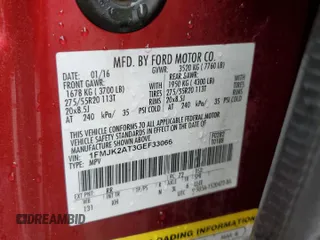 2016 Ford Expedition Max Limited with VIN 1FMJK2AT3GEF33066, listed as a Copart auction lot 47556775 with 156,293 mi miles and Clean title. Bid and sale history available at DreamBid. Image 16.
