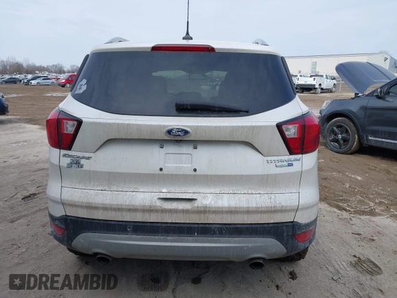 2019 Ford Escape Titanium with VIN 1FMCU9J97KUB85528, listed as a IAAI auction lot 41708344 with 88,841 mi miles. Bid and sale history available at carsss.com. Image 16.