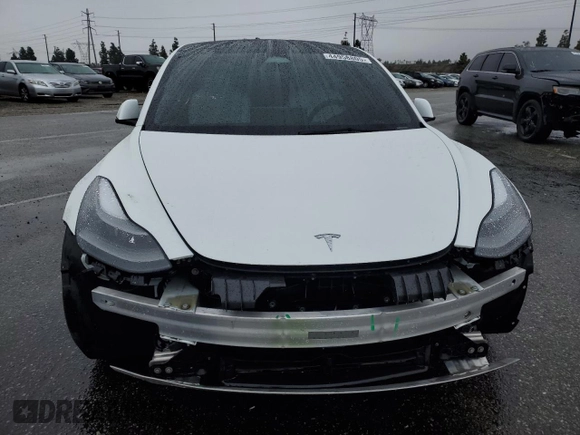 2023 Tesla Model 3 with VIN 5YJ3E1EA8PF477857, listed as a Copart auction lot 44958805 with 0 mi miles and Salvage Title. Bid and sale history available at carsss.com. Image 5.