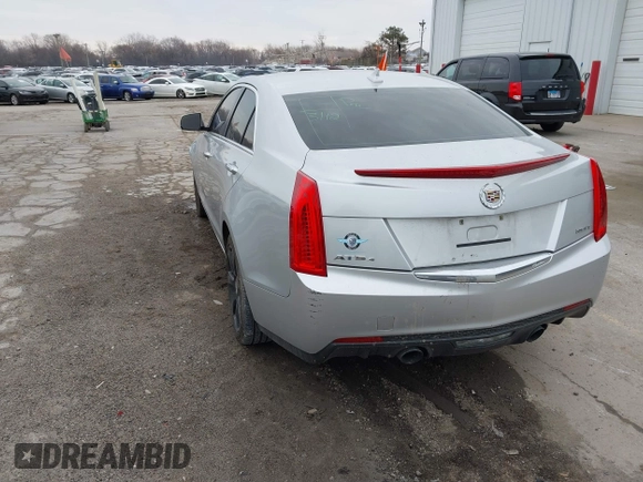 2014 Cadillac ATS Standard AWD with VIN 1G6AG5RX9E0179422, listed as a IAAI auction lot 41826487 with 121,061 mi miles and . Bid and sale history available at carsss.com. Image 3.