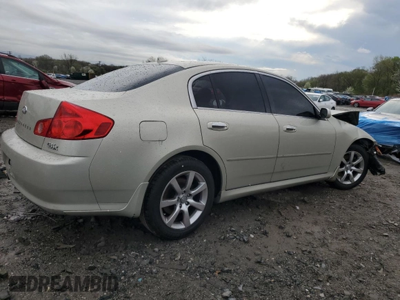 2006 Infiniti G35 with VIN JNKCV51F06M616098, listed as a Copart auction lot 51480515 with 122,212 mi miles and Salvage Title. Bid and sale history available at carsss.com. Image 3.
