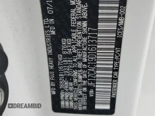 2013 Subaru BRZ Limited с VIN JF1ZCAC19D1613717, выставлен на аукционе Copart как лот 55615665 с пробегом 102 491 миль миль и Списание • Salvage title. История ставок и продаж доступна на DreamBid. Изображение 12.