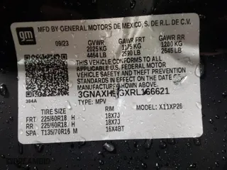 2024 Chevrolet Equinox LS with VIN 3GNAXHEGXRL166621, listed as a Copart auction lot 45135085 with 23,508 mi miles and Salvage Title. Bid and sale history available at carsss.com. Image 12.