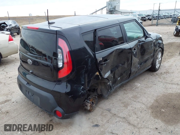 2015 Kia Soul + with VIN KNDJP3A58F7805840, listed as a IAAI auction lot 41533211 with 98,992 mi miles. Bid and sale history available at carsss.com. Image 4.