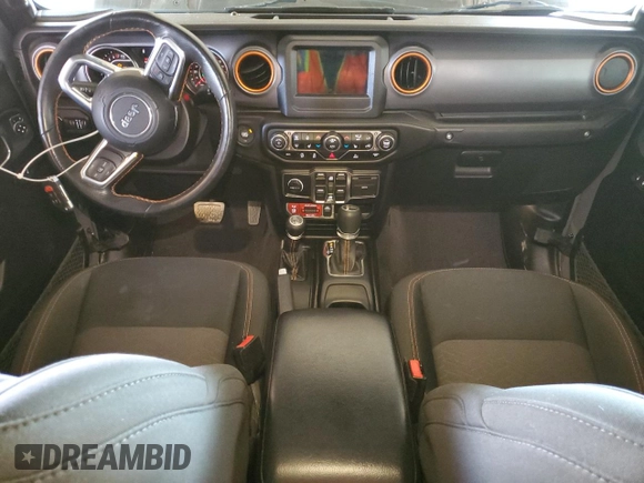 2021 Jeep Gladiator Mojave with VIN 1C6JJTEGXML578689, listed as a Copart auction lot 50563015 with 36,555 mi miles and Salvage Title. Bid and sale history available at DreamBid. Image 8.