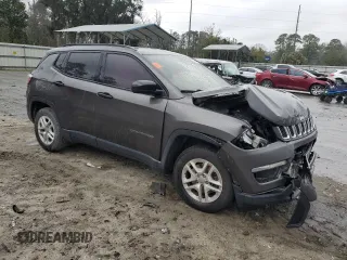 2018 Jeep Compass Sport with VIN 3C4NJCAB5JT122894, listed as a Copart auction lot 45840725 with 138,815 mi miles and Salvage Title. Bid and sale history available at carsss.com. Image 4.