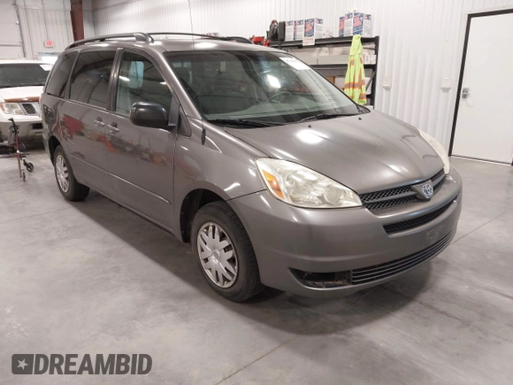 2005 Toyota Sienna CE with VIN 5TDZA23C15S290369, listed as a IAAI auction lot 42143101 with 248,825 mi miles. Bid and sale history available at carsss.com. Image 1.