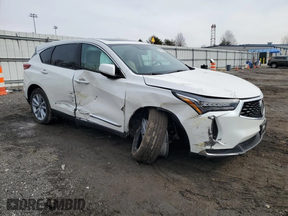 2022 Acura RDX with VIN 5J8TC2H34NL015090, listed as a Copart auction lot 44220495 with 54,323 mi miles and Salvage Title. Bid and sale history available at carsss.com. Image 4.