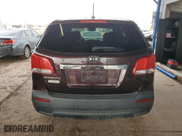 2012 Kia Sorento LX with VIN 5XYKT3A11CG204037, listed as a Copart auction lot 49631965 with 247,649 mi miles and Salvage Title. Bid and sale history available at DreamBid. Image 6.