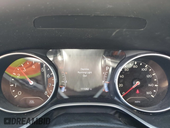 2018 Jeep Compass Latitude with VIN 3C4NJDBB8JT457636, listed as a Copart auction lot 57524885 with 111,062 mi miles and Salvage title. Bid and sale history available at DreamBid. Image 9.
