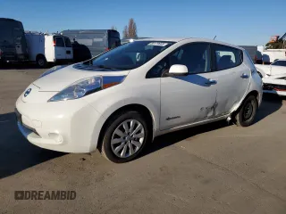 2016 Nissan LEAF S with VIN 1N4AZ0CP4GC300755, listed as a Copart auction lot 88179605 with 73,936 mi miles and Salvage Title. Bid and sale history available at carsss.com. Image 1.