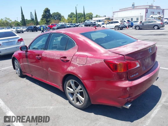 2010 Lexus IS 250 with VIN JTHBF5C27A5121449, listed as a IAAI auction lot 42661462 with 91,273 mi miles and . Bid and sale history available at DreamBid. Image 3.
