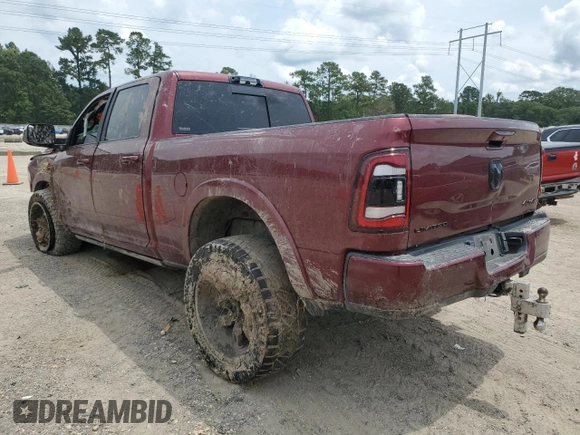2022 Ram 2500 Limited with VIN 3C6UR5SL8NG131277, listed as a Copart auction lot 62543915 with 32,333 mi miles and Salvage title. Bid and sale history available at DreamBid. Image 2.