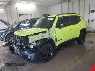 2018 Jeep Renegade Sport with VIN ZACCJBAB8JPH59058, listed as a Copart auction lot 52894125 with 191,622 mi miles and Salvage title. Bid and sale history available at DreamBid. Image 1.