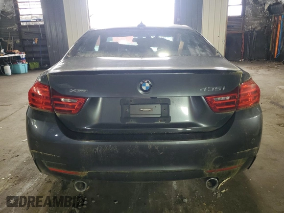 2015 BMW 4 Series 435i xDrive z VIN WBA3R5C50FK371452, wystawiony jako Copart lot #58782105 z przebiegiem Nie podano mil oraz Czysty tytuł • Clean title. Historia ofert i sprzedaży dostępna na DreamBid. Obrazek 6.