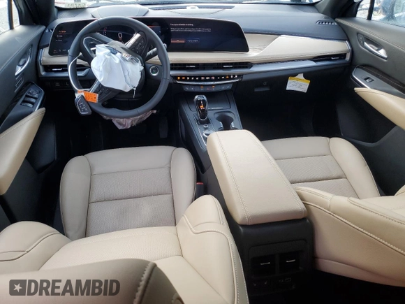 2025 Cadillac XT4 FWD Premium Luxury with VIN 1GYFZCR47SF150673, listed as a Copart auction lot 56108895 with 2,167 mi miles and Salvage title. Bid and sale history available at DreamBid. Image 8.