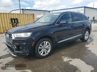 2019 Audi Q7 Premium with VIN WA1AAAF72KD002186, listed as a Copart auction lot 62385205 with 56,483 mi miles and Non repairable. Bid and sale history available at DreamBid. Image 1.