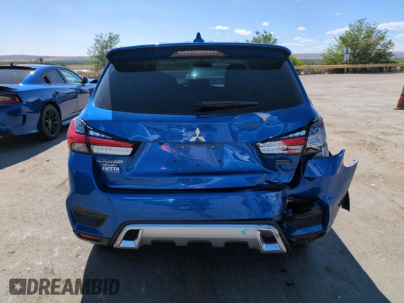 2020 Mitsubishi Outlander ES with VIN JA4AP3AU3LU007728, listed as a Copart auction lot 57160025 with 75,295 mi miles and Salvage title. Bid and sale history available at DreamBid. Image 6.