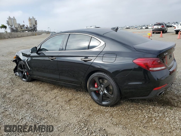 2020 Genesis G70 3.3T with VIN KMTG34LE5LU049746, listed as a Copart auction lot 59583214 with 35,704 mi miles and Salvage Title. Bid and sale history available at carsss.com. Image 2.