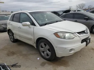 2007 Acura RDX Tech Pkg with VIN 5J8TB18597A013137, listed as a Copart auction lot 47560435 with 168,868 mi miles and Salvage Title. Bid and sale history available at carsss.com. Image 4.