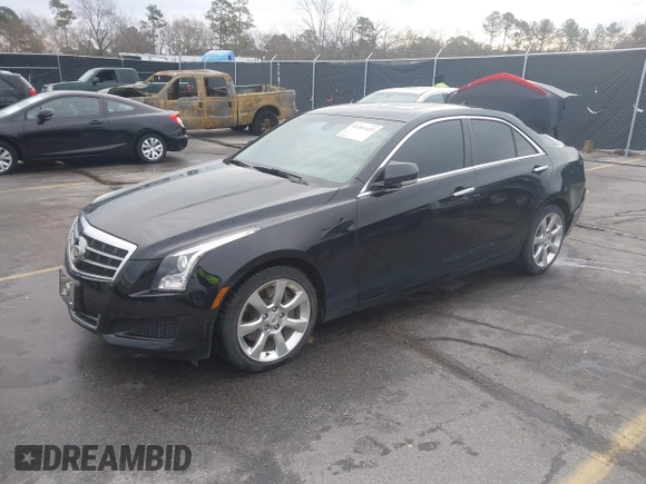 2013 Cadillac ATS Luxury with VIN 1G6AH5R33D0144853, listed as a IAAI auction lot 41301429 with 67,844 mi miles. Bid and sale history available at carsss.com. Image 2.