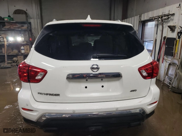 2019 Nissan Pathfinder S with VIN 5N1DR2MM8KC596326, listed as a Copart auction lot 48742555 with 71,577 mi miles and Salvage Title. Bid and sale history available at carsss.com. Image 6.