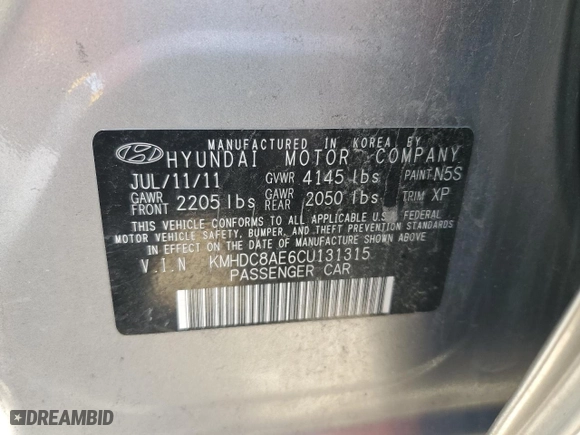 2012 Hyundai Elantra Touring GLS with VIN KMHDC8AE6CU131315, listed as a Copart auction lot 48616515 with 162,069 mi miles and Clean Title. Bid and sale history available at carsss.com. Image 13.