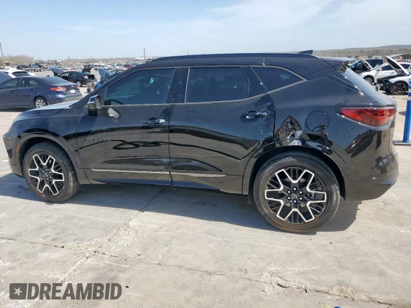 2024 Chevrolet Blazer RS z VIN 3GNKBERSXRS218593, wystawiony jako Copart lot #49293005 z przebiegiem 36 529 mil mil oraz Szkoda całkowita • Salvage title. Historia ofert i sprzedaży dostępna na DreamBid. Obrazek 2.
